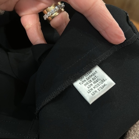 ST John caviar black trousers Jennifer Crepe Marocain ankle pant Sz10 - Picture 4 of 9